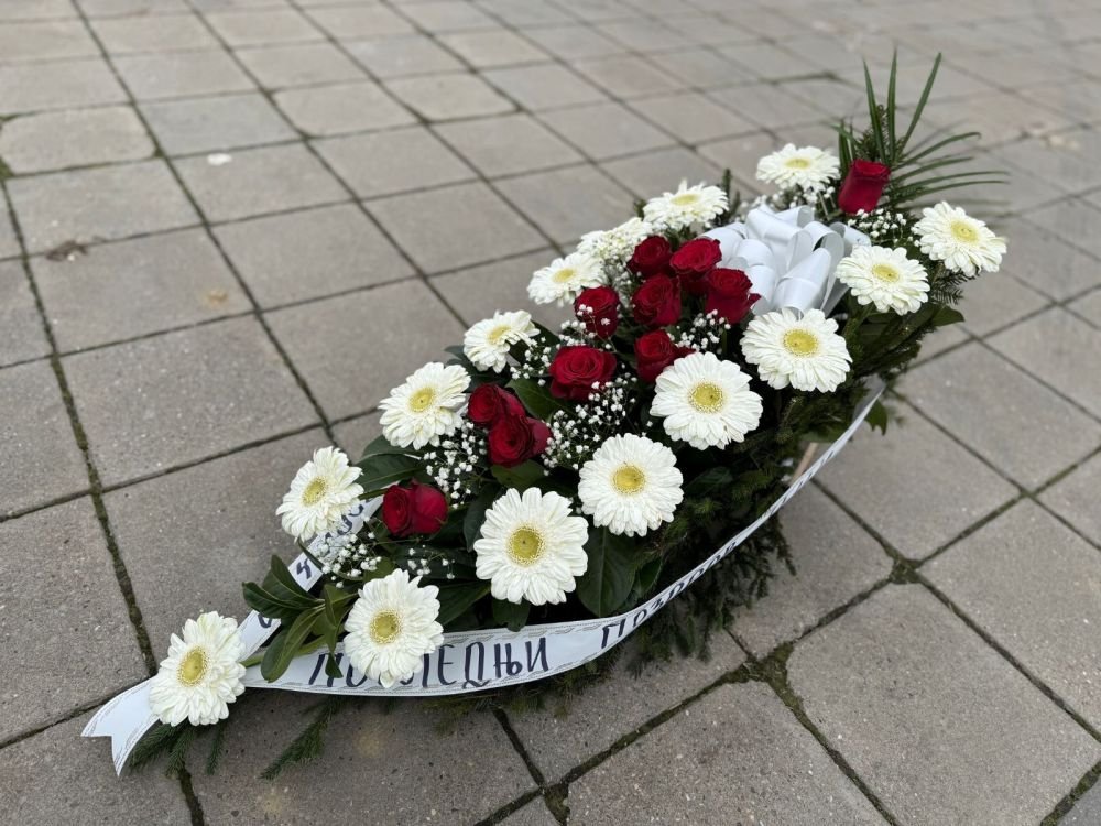 N-OS10 Suza od belih gerbera i gipsofile