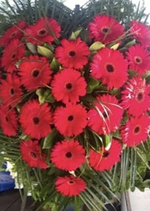 N-V59 Venac od crvenih gerbera
